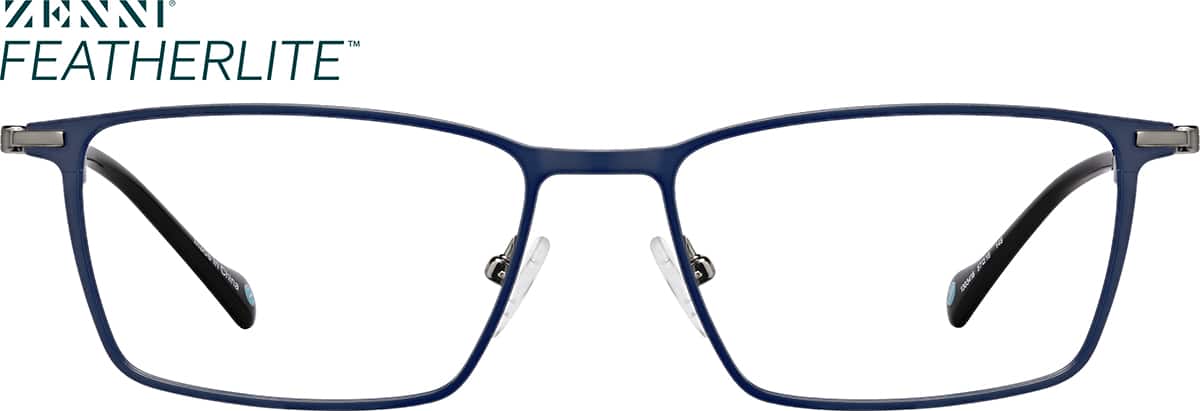 Rectangle Glasses in Blue