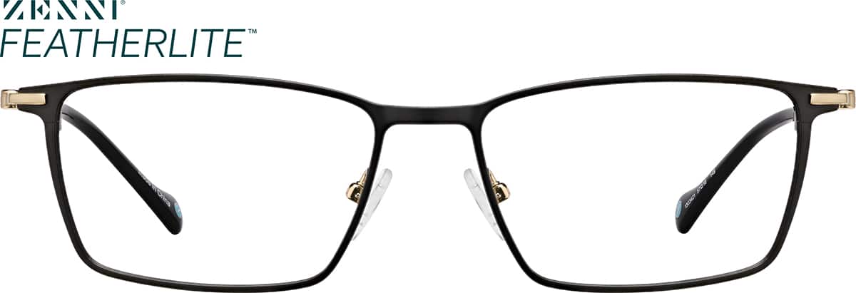 Rectangle Glasses in Black
