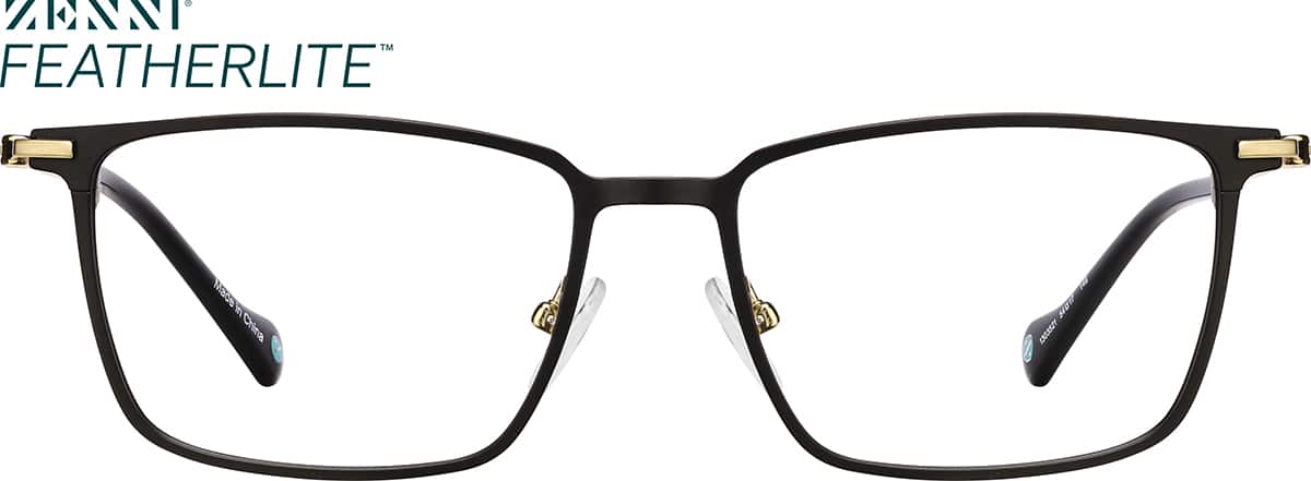 Rectangle Glasses in Black